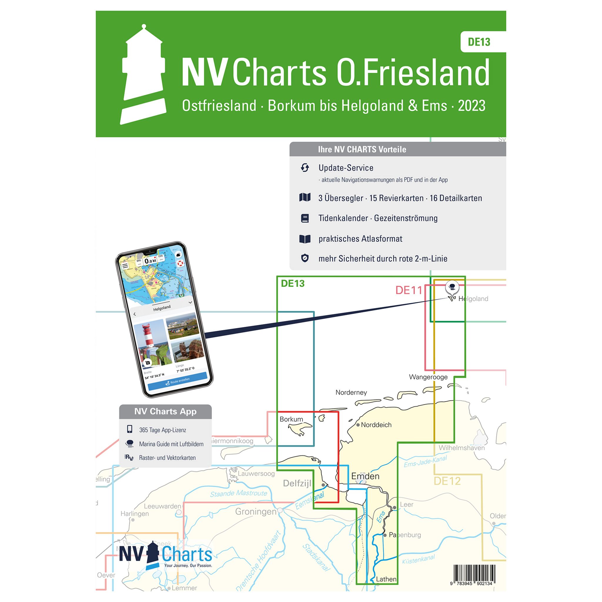 NV Atlas Ostfriesland - Borkum bis Helgoland und Ems DE13