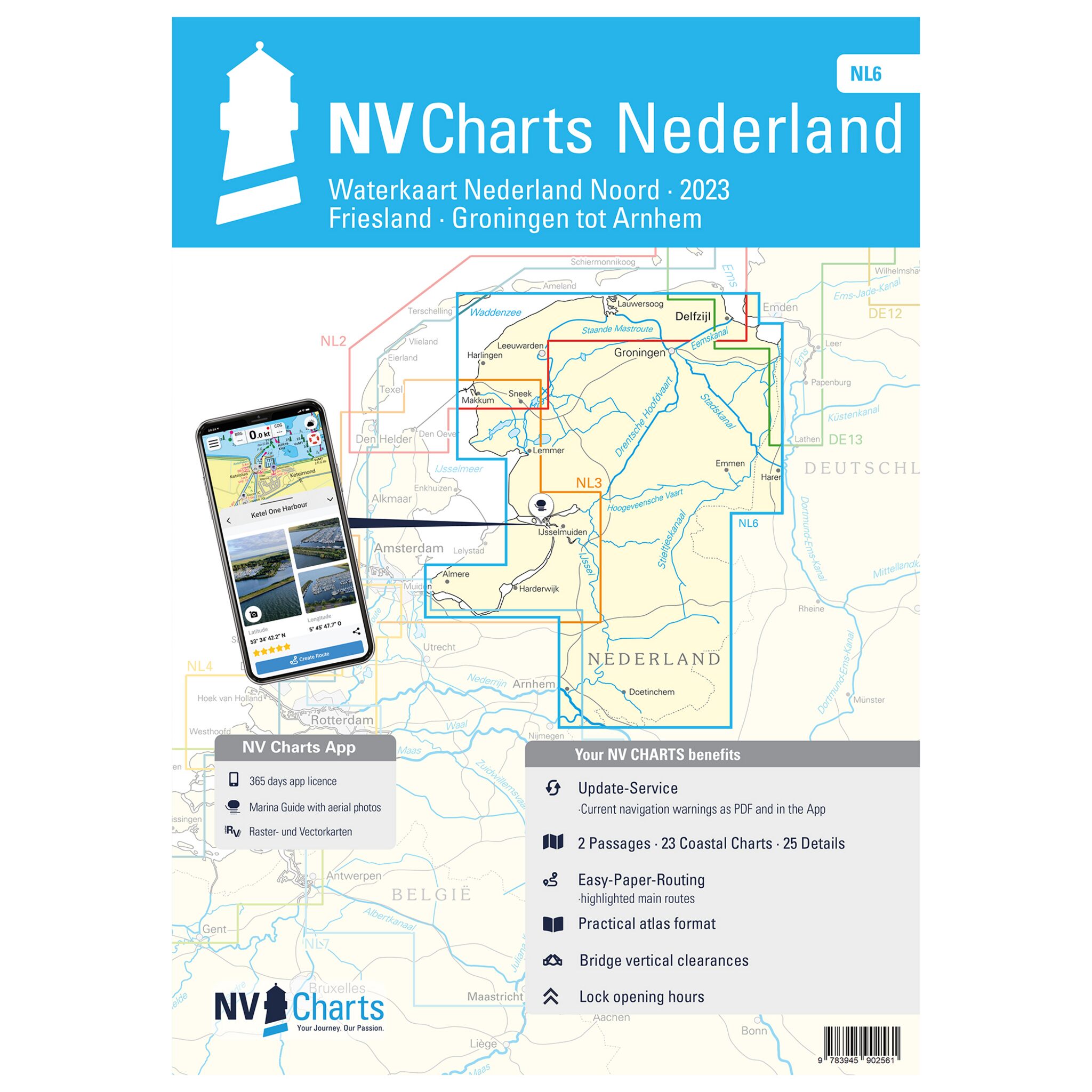 NV Atlas Binnen Niederlande Nord - Nederland Noord, Friesland - Arnhem NL 6