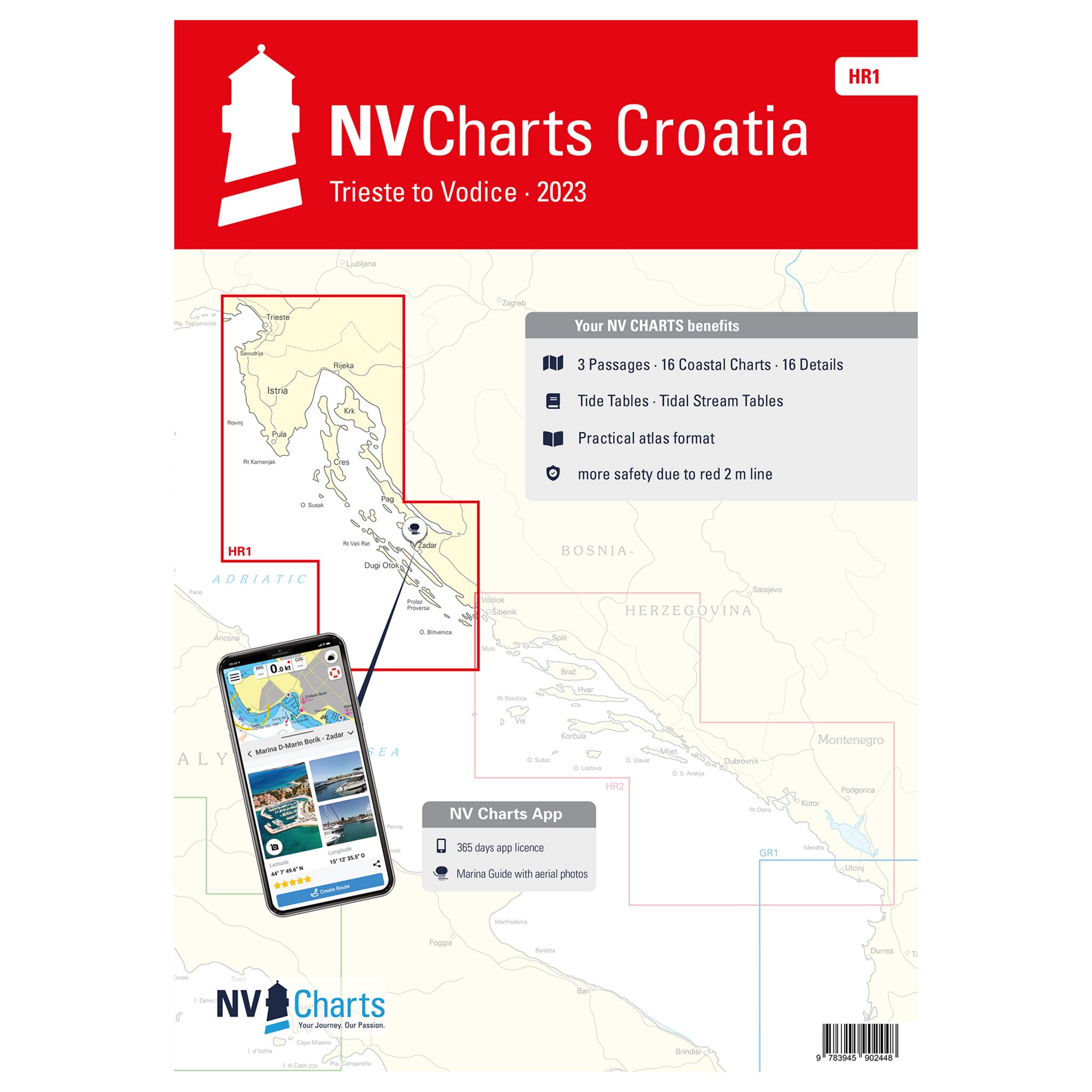 Atlas Kroatien - Trieste bis Vodice - HR 1