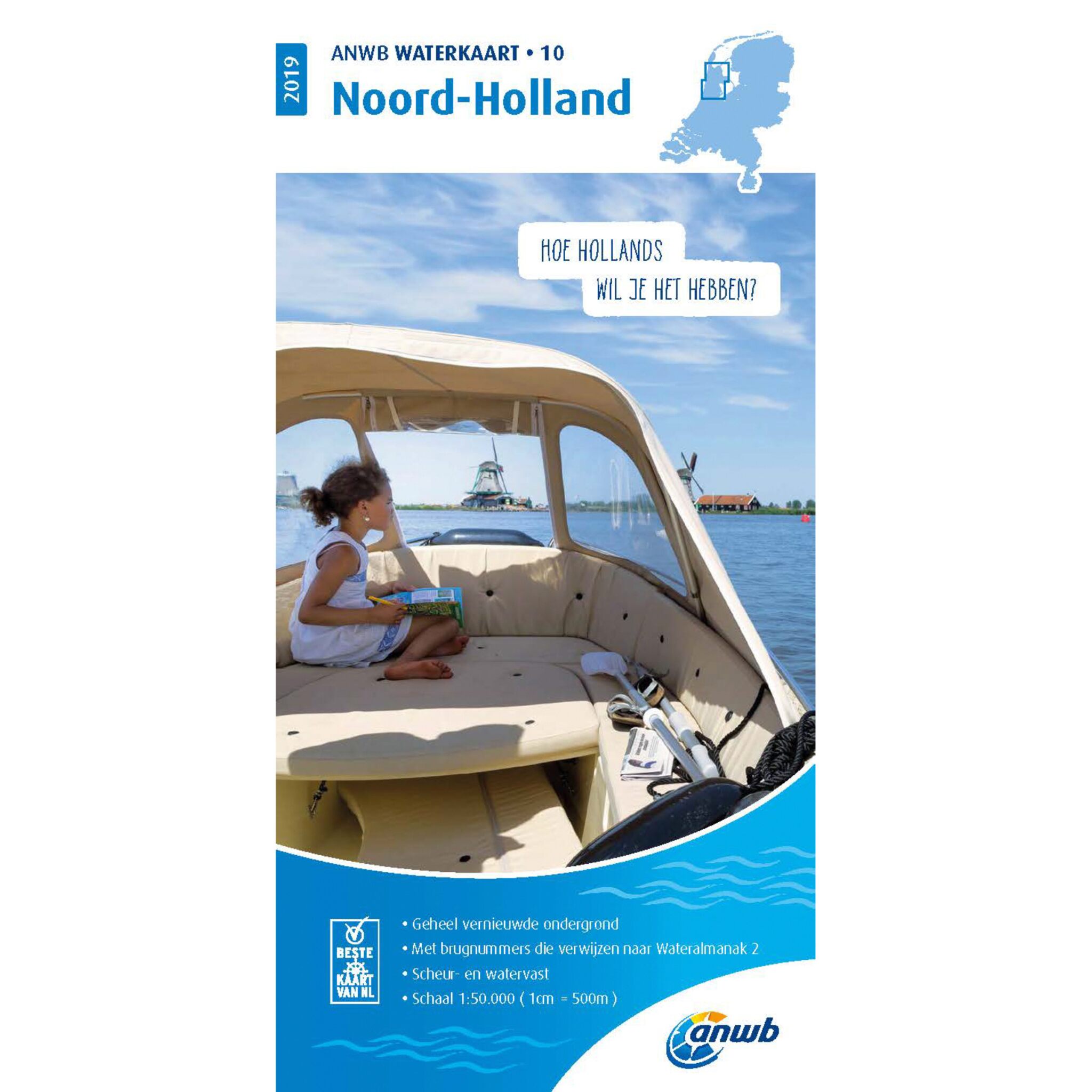 ANWB Waterkaart 10 Noord-Holland 2019