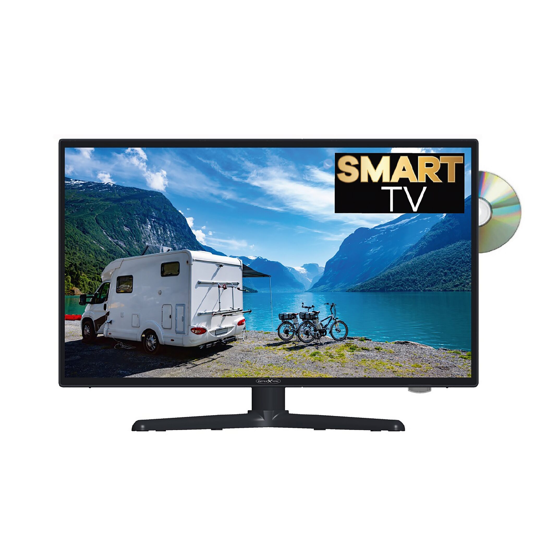Reflexion 19" SMART LED-TV LDDW19i+ fürs Boot, Camping mit 12/24/240 V, WLAN, DVD
