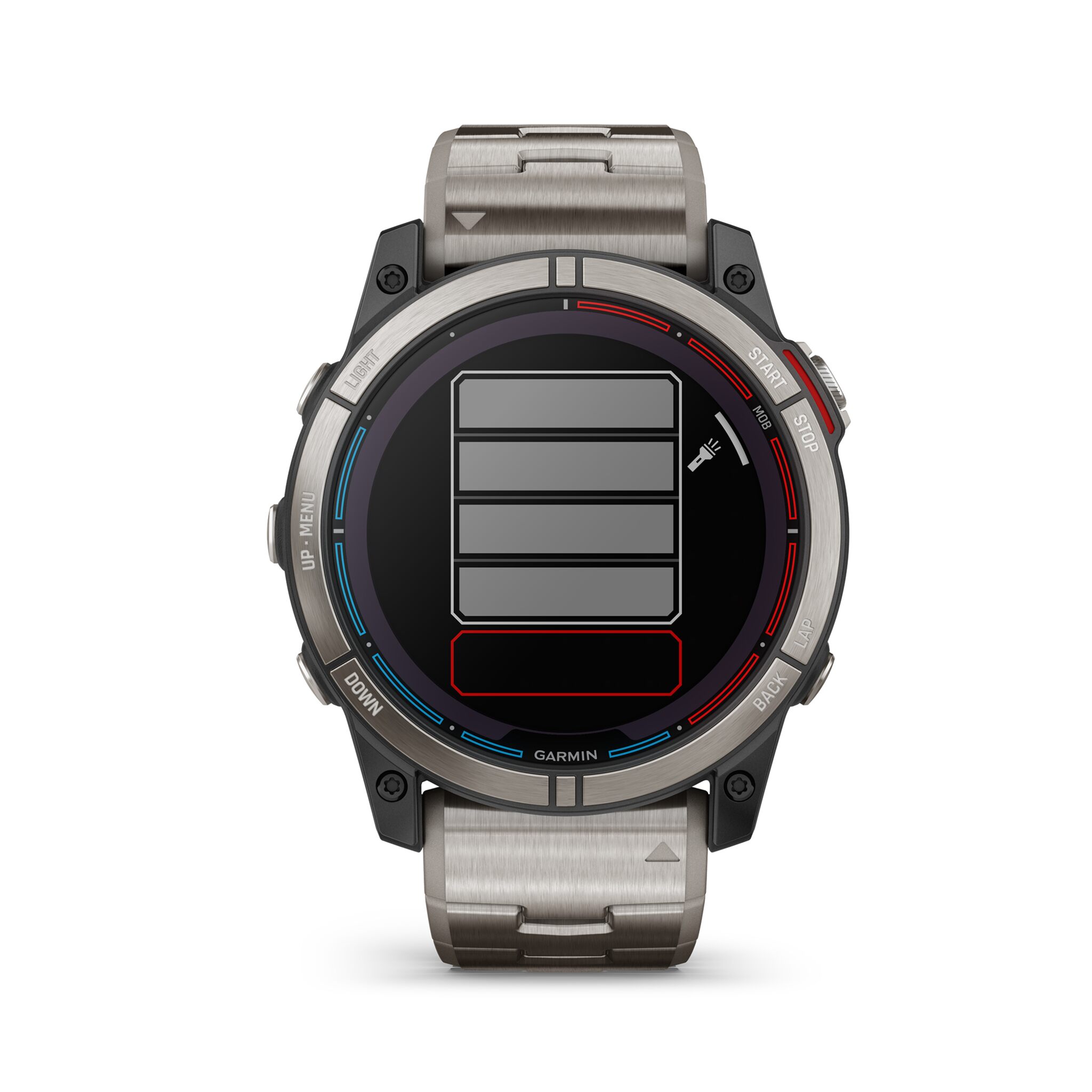 QUATIX 7X GPS-Marine Smartwatch Sapphire Solar Titan schwarz/silber