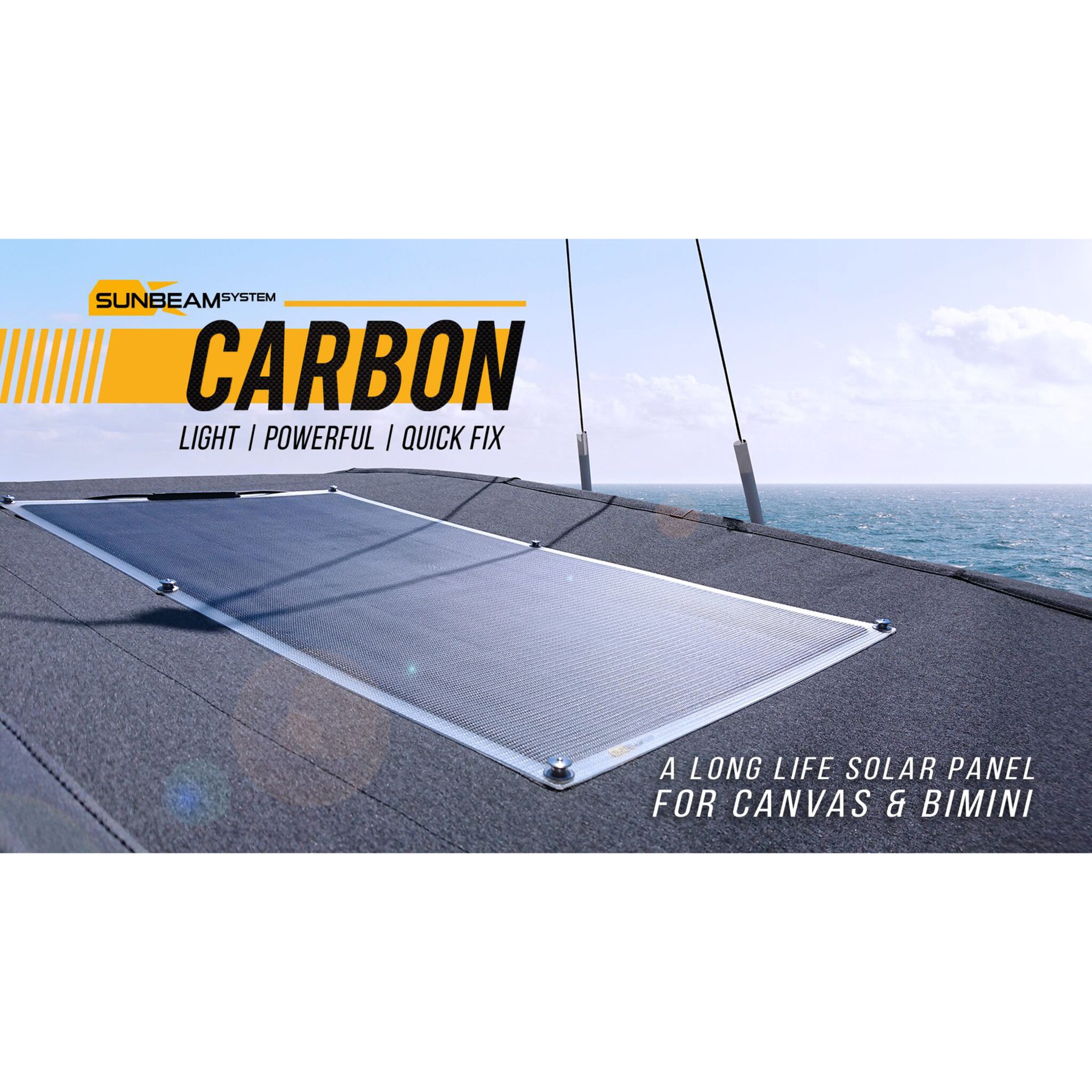 SUNBEAMsystem Solarmodul Tough+ Carbon Quick Fix 116 W
