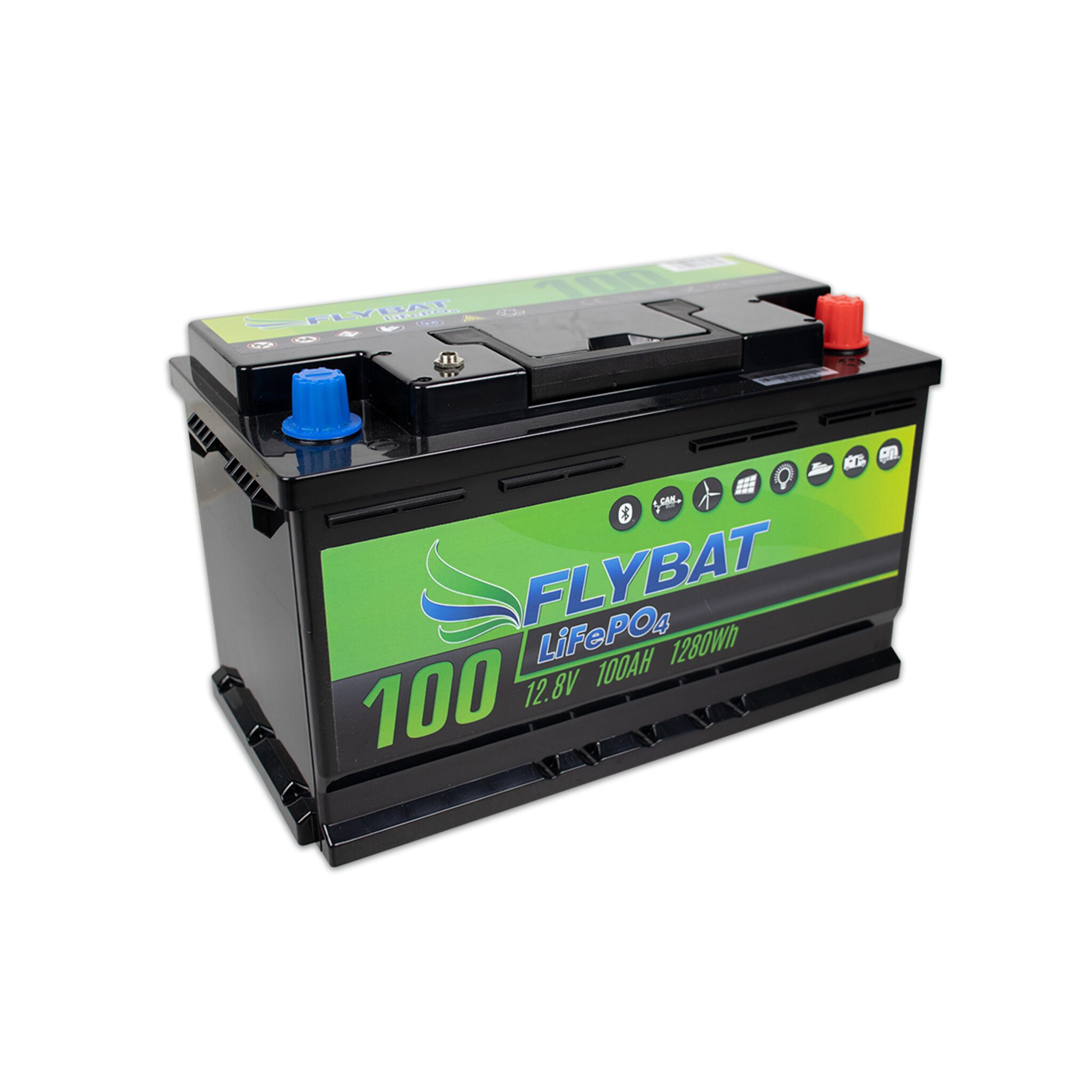 FLYBAT LifePo4 Lithium-Batterie, 12V