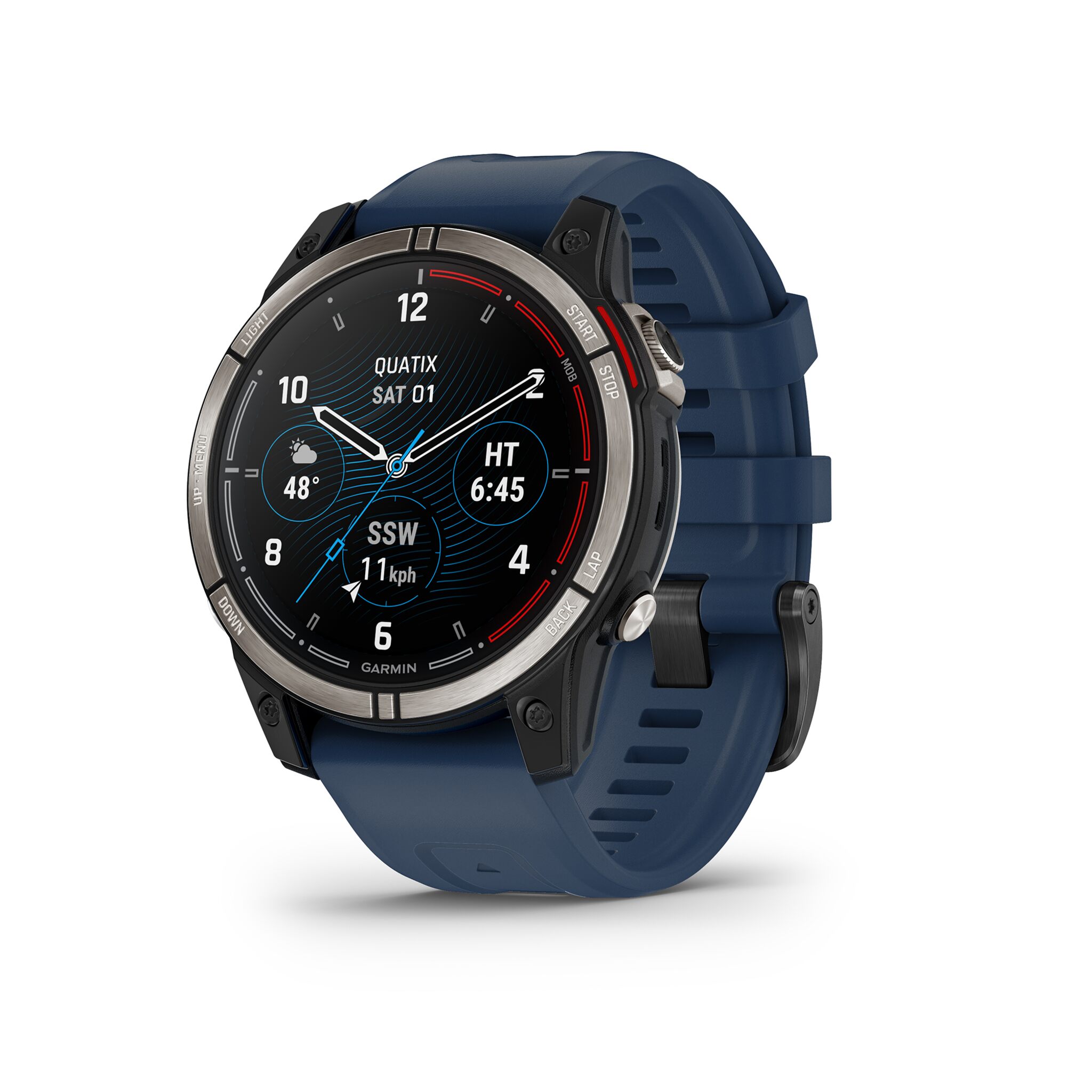 QUATIX 7 GPS Marine-Smartwatch Sapphire AMOLED Titan schwarz/dunkelblau