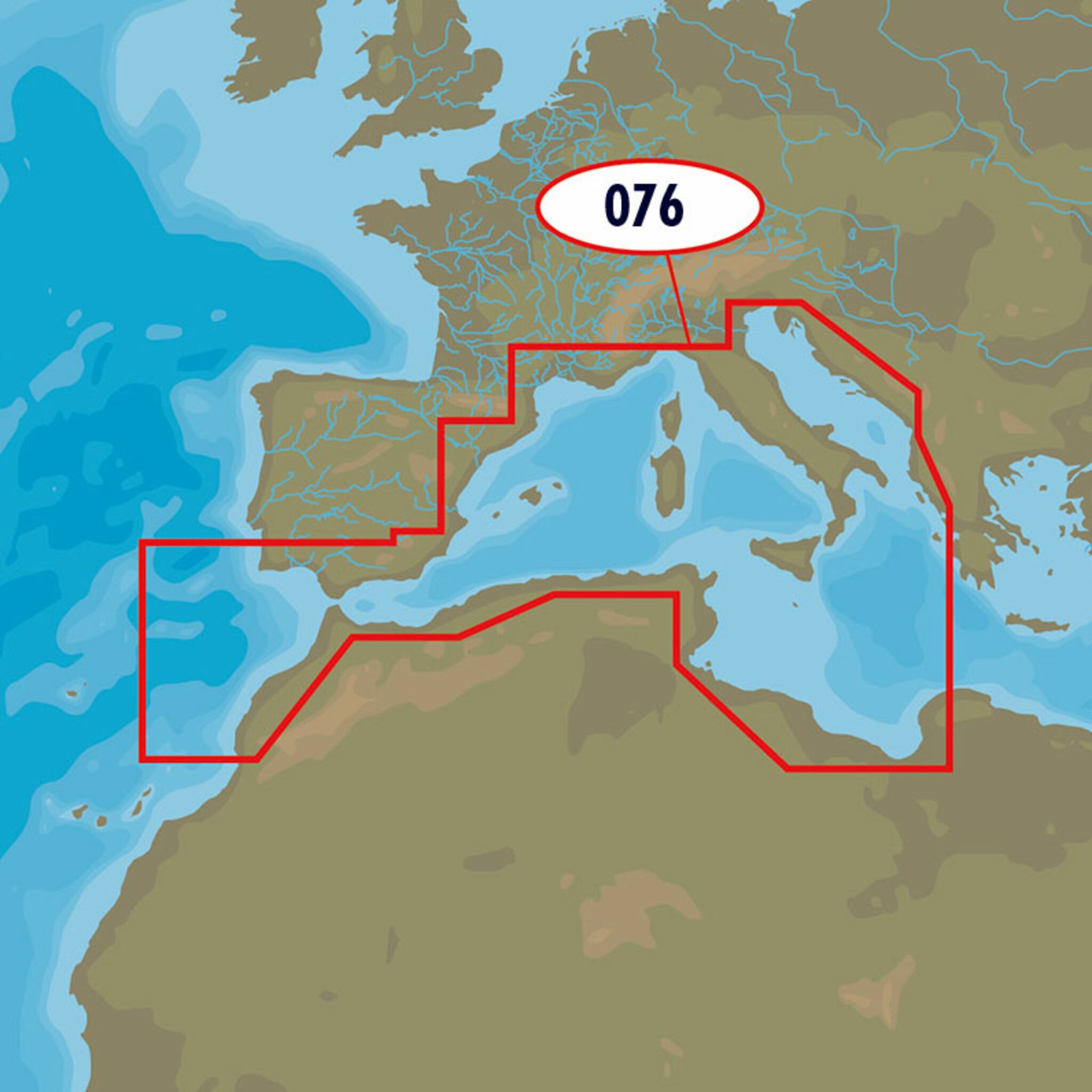 C-MAP 4D MAX+ EM-D076 Southwest European Coasts