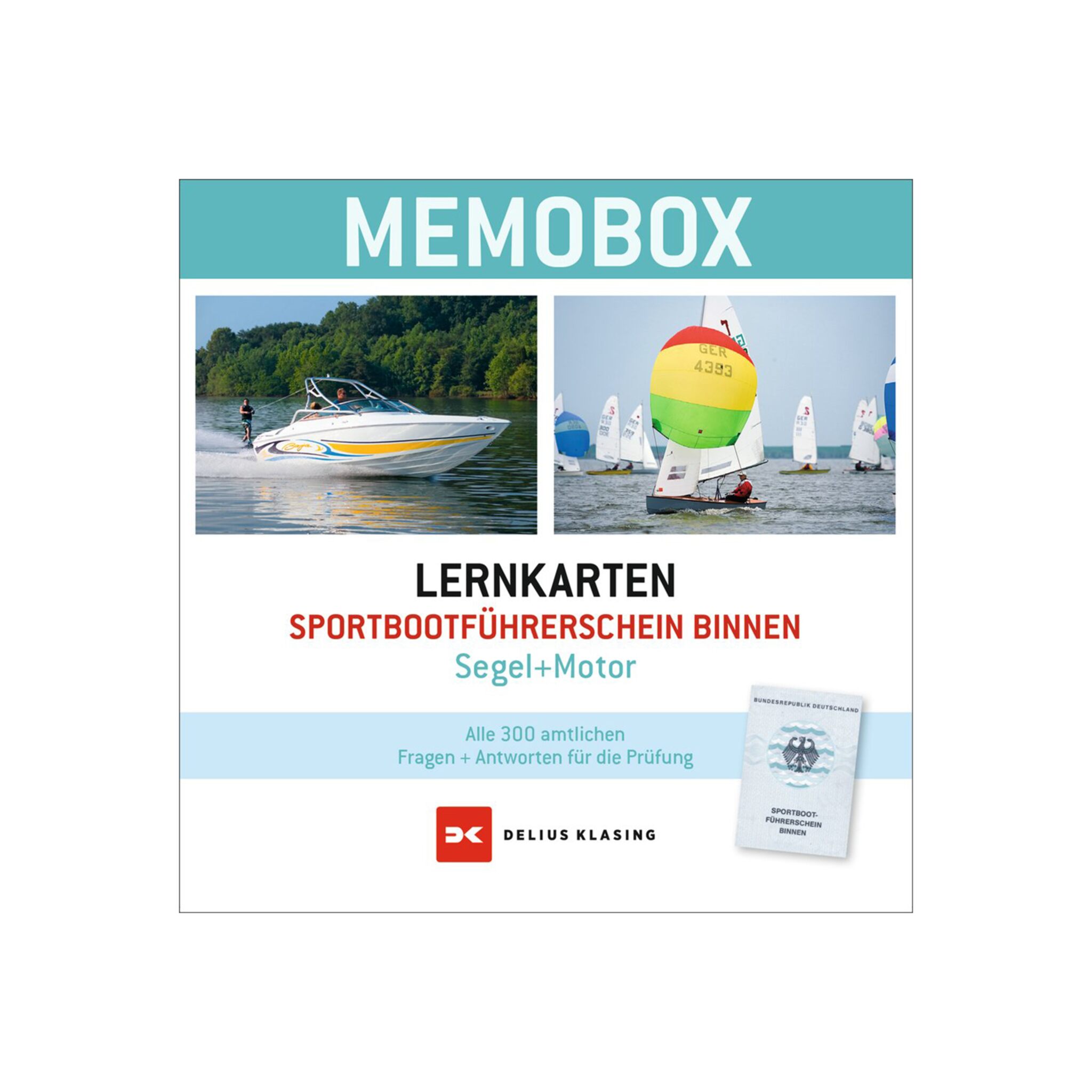 Delius Klasing Lernkarten Memobox SBF Binnen (Segel/Motor)