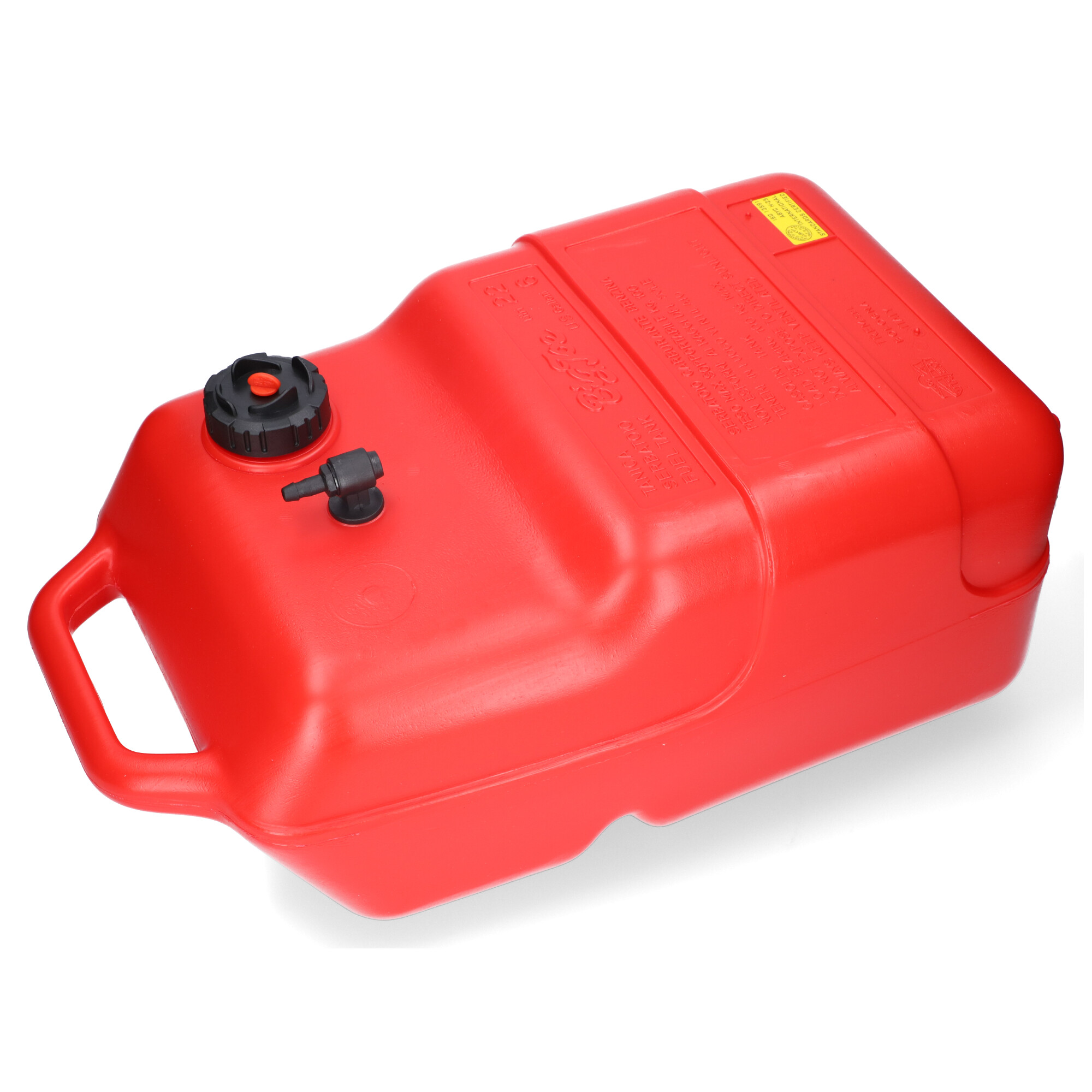 Kraftstofftank rot / Anschlussnippel (8mm)