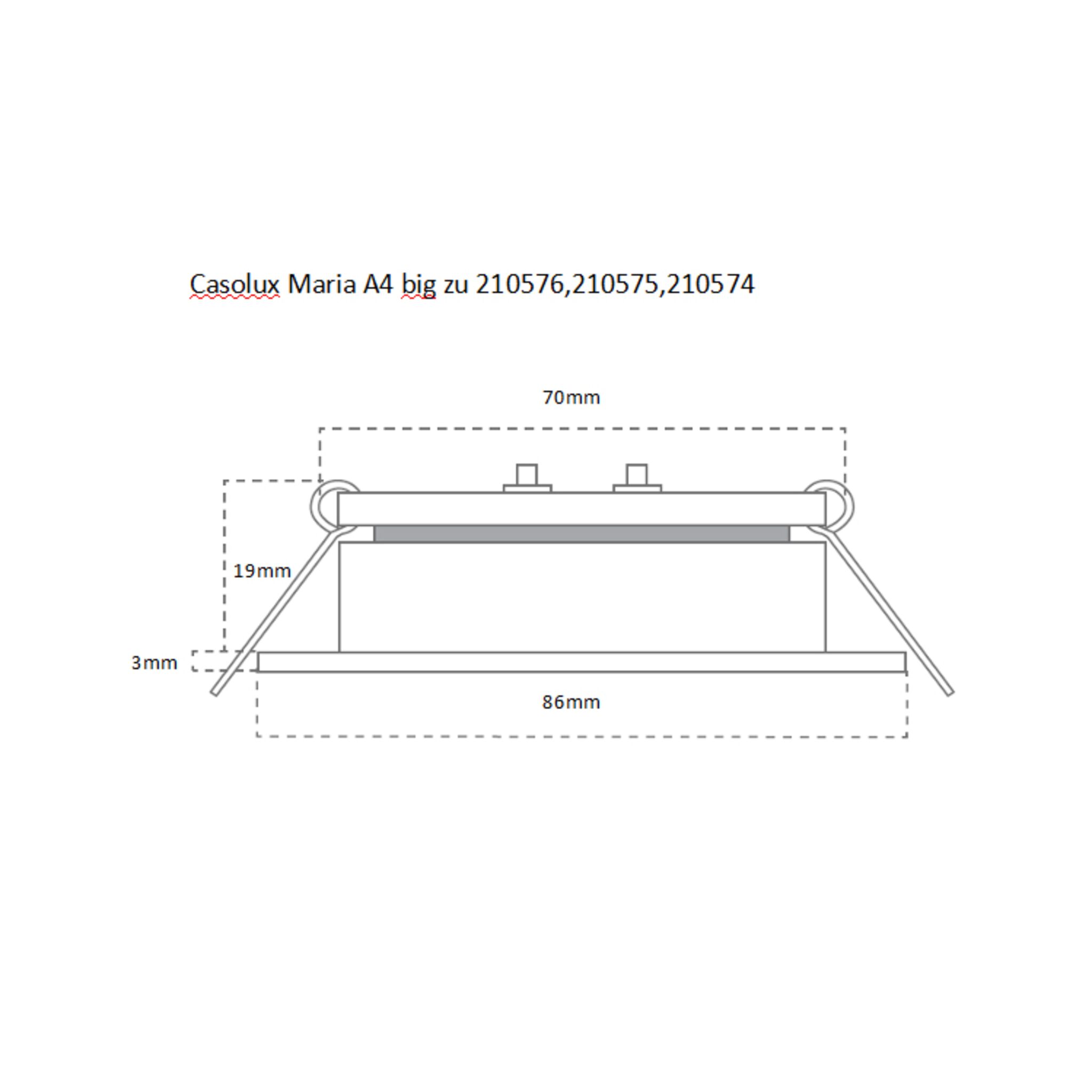 Casolux LED-Deckenleuchte Maria A4, Big 3W