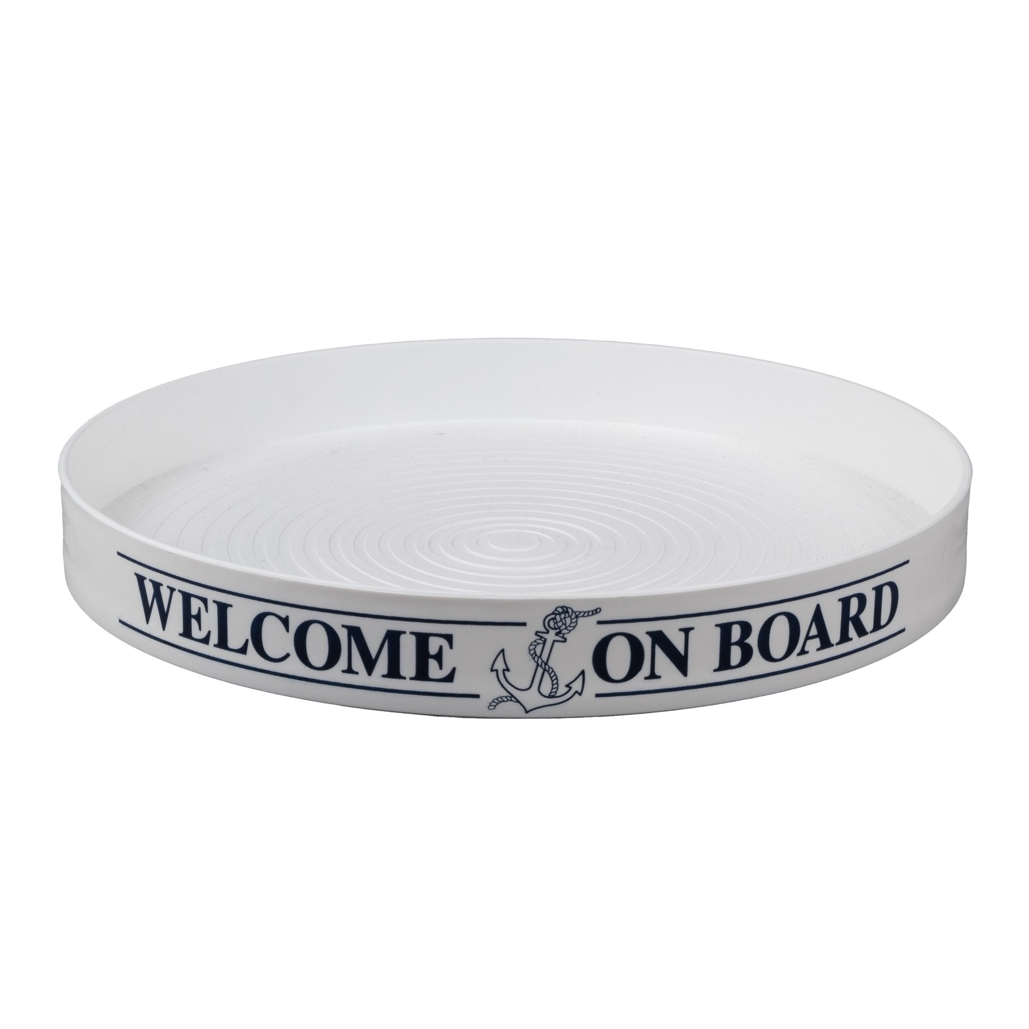 Antirutsch Tablett "Welcome on Board"